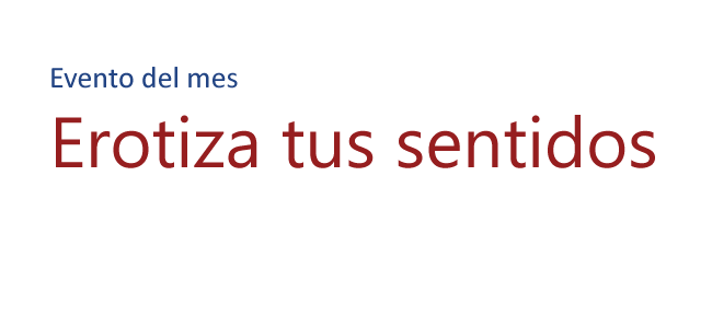 Erotiza tus sentidos
