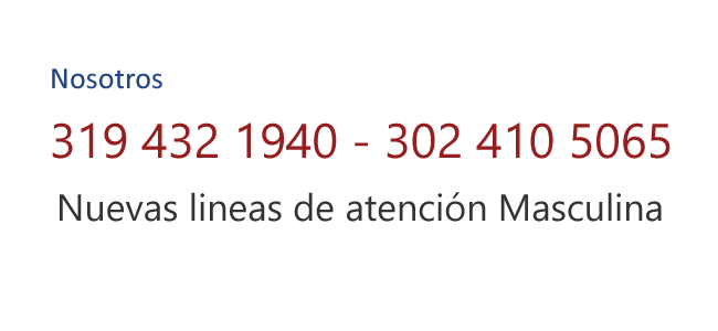 Nuevas lineas de atencion masculina